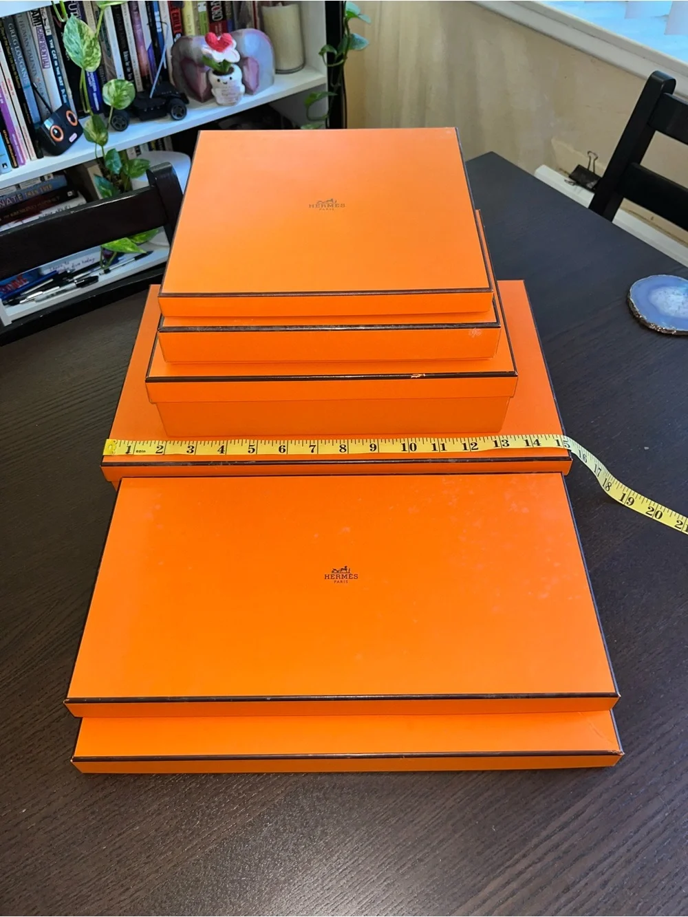 Hermes Orange Storage Boxes Set